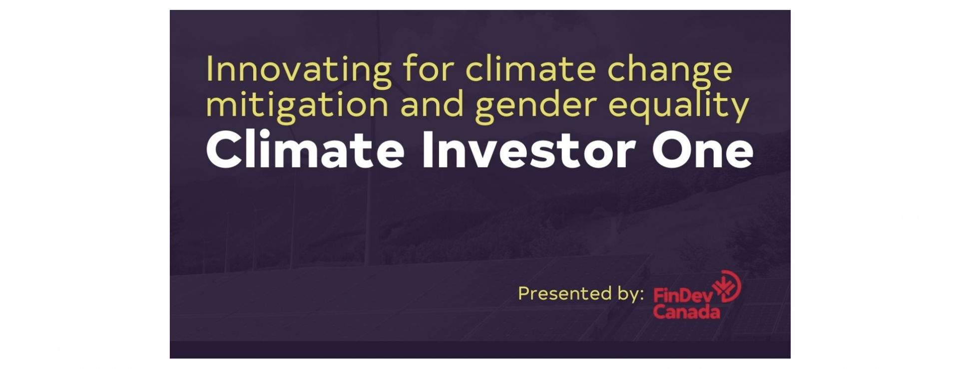 Climate Investor One