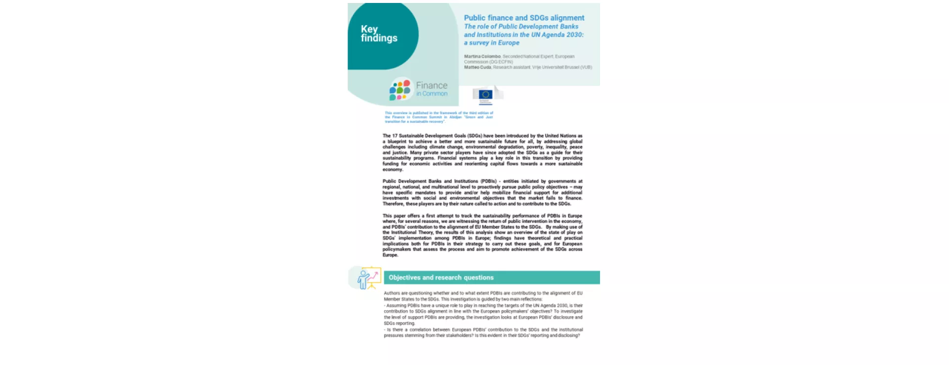 SDG alignment