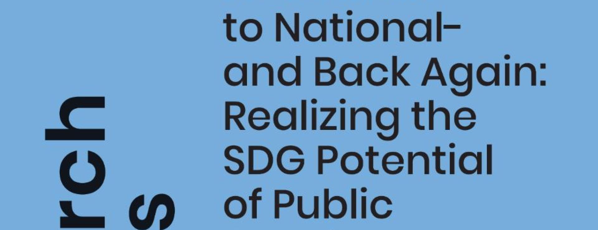 From Multi- to National- and Back Again: Realizing the SDG Potential of Public Development Banks | Research Paper No. 266