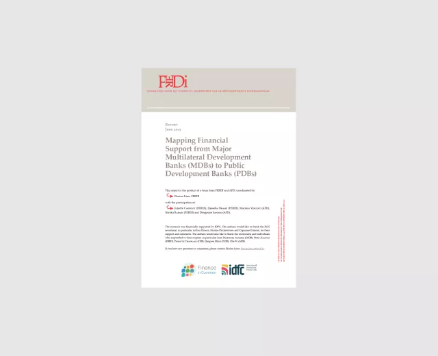 Mapping Financial Support from Major Multilateral Development Banks (MDBs) to Public Development Banks (PDBs)